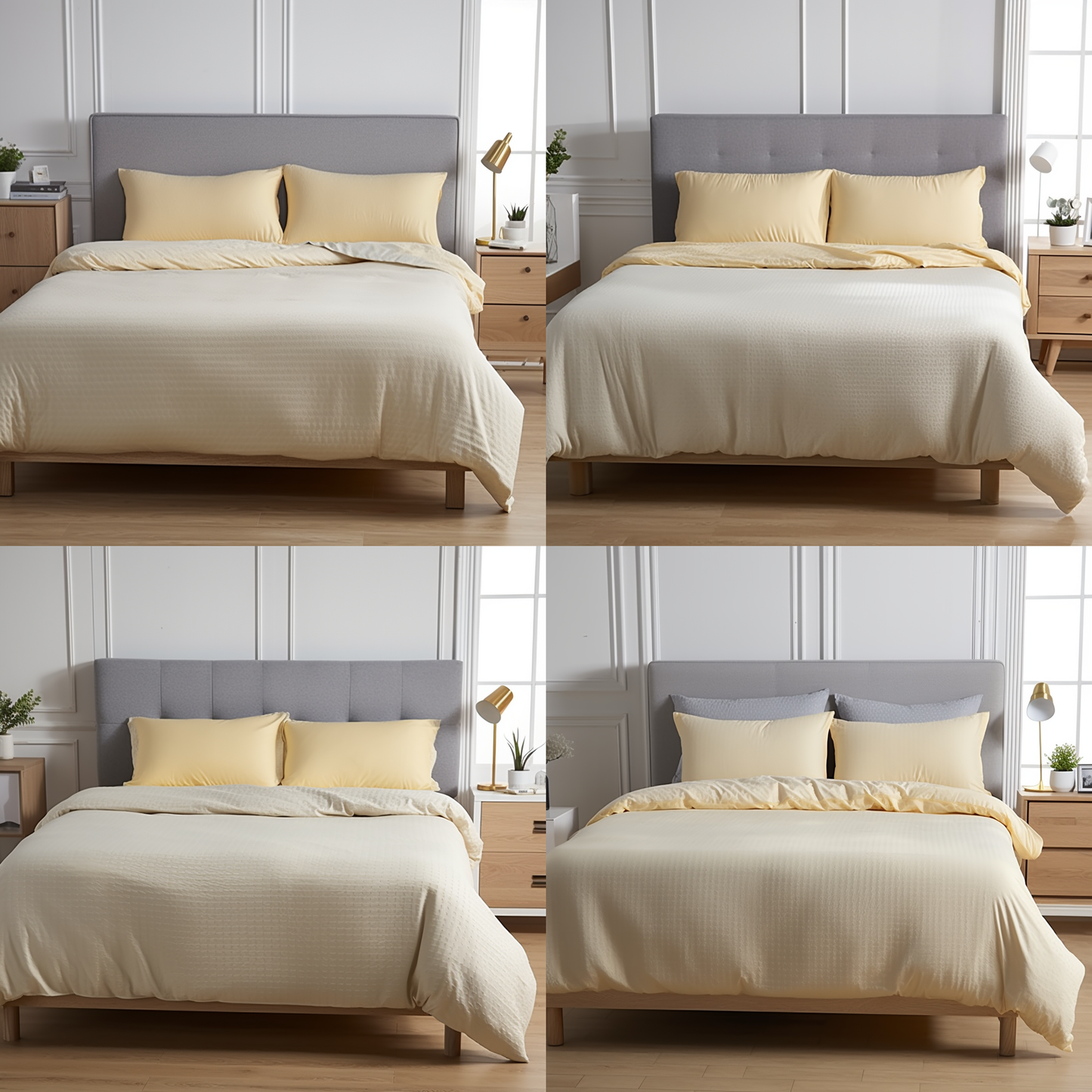 Twin Fitted Sheet Only, Gray Microfiber Bed Sheets - Deep Pocket - Ultra Soft - Easy Care